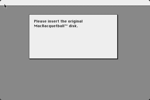 Screenshot for MacRaquetball v1.0